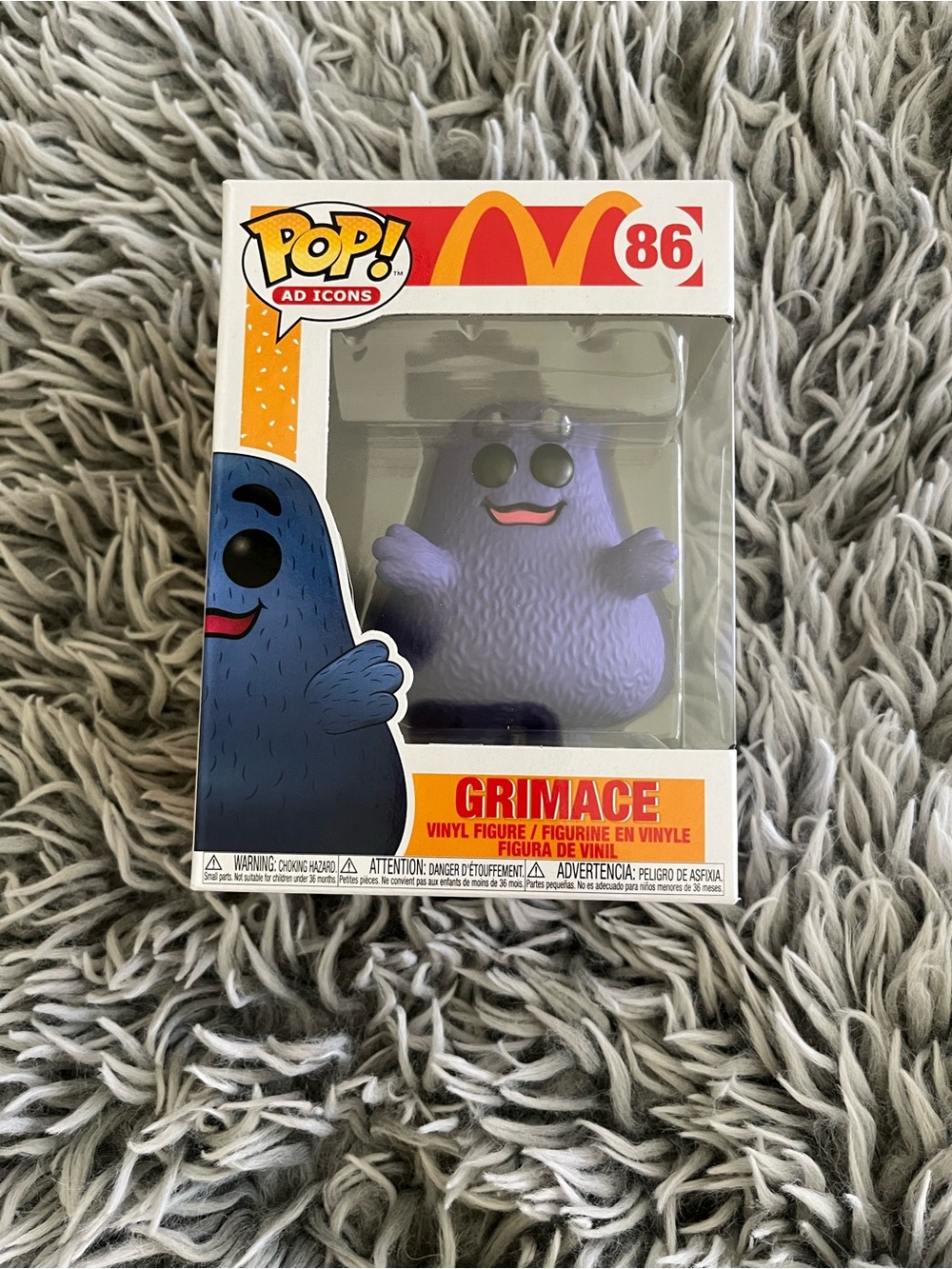 Pop Ad Icons Funko Grimace Pop! Vinyl Figure - Purple with Black Eyes NEW 86
